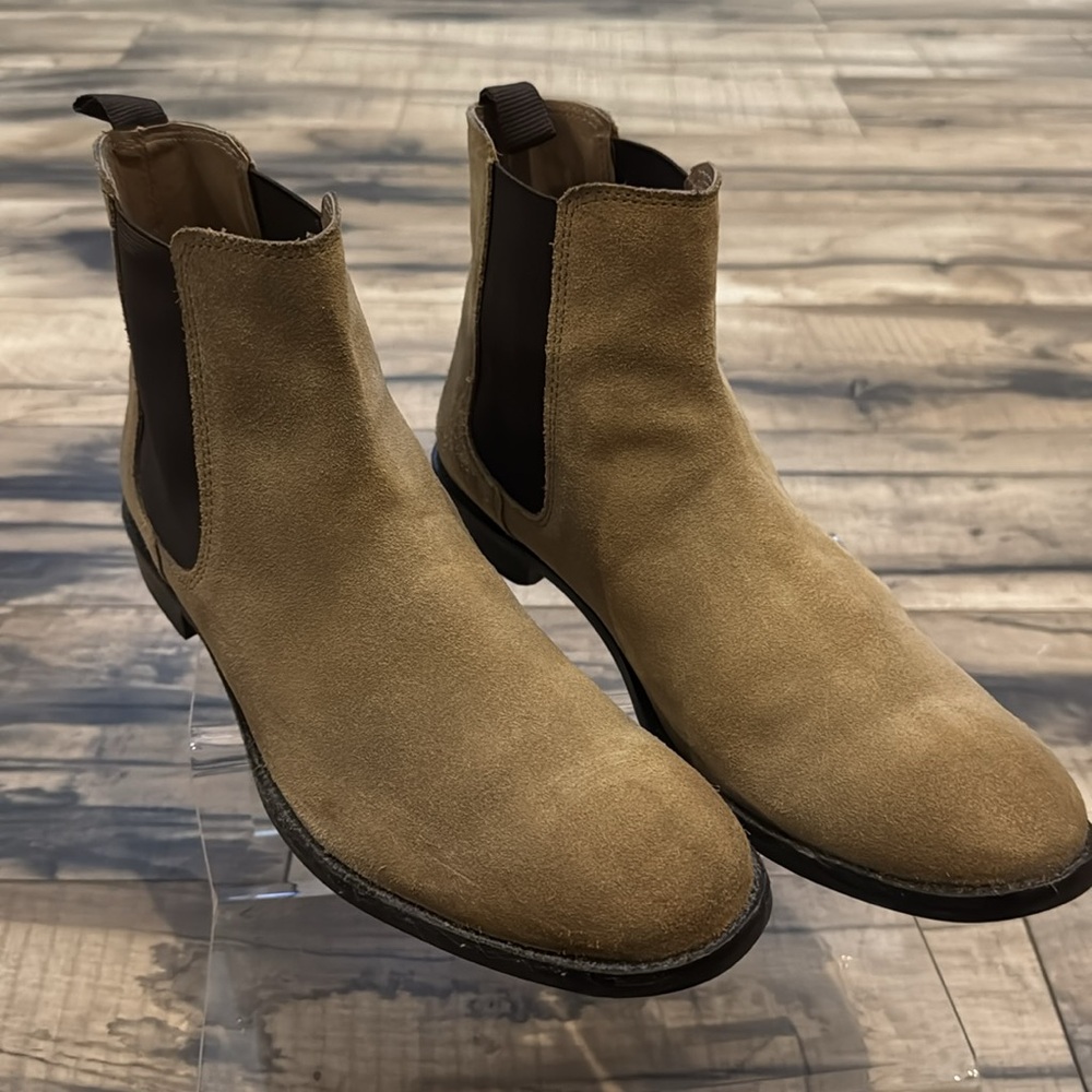 ASOS Tan Suede Chelsea Boots